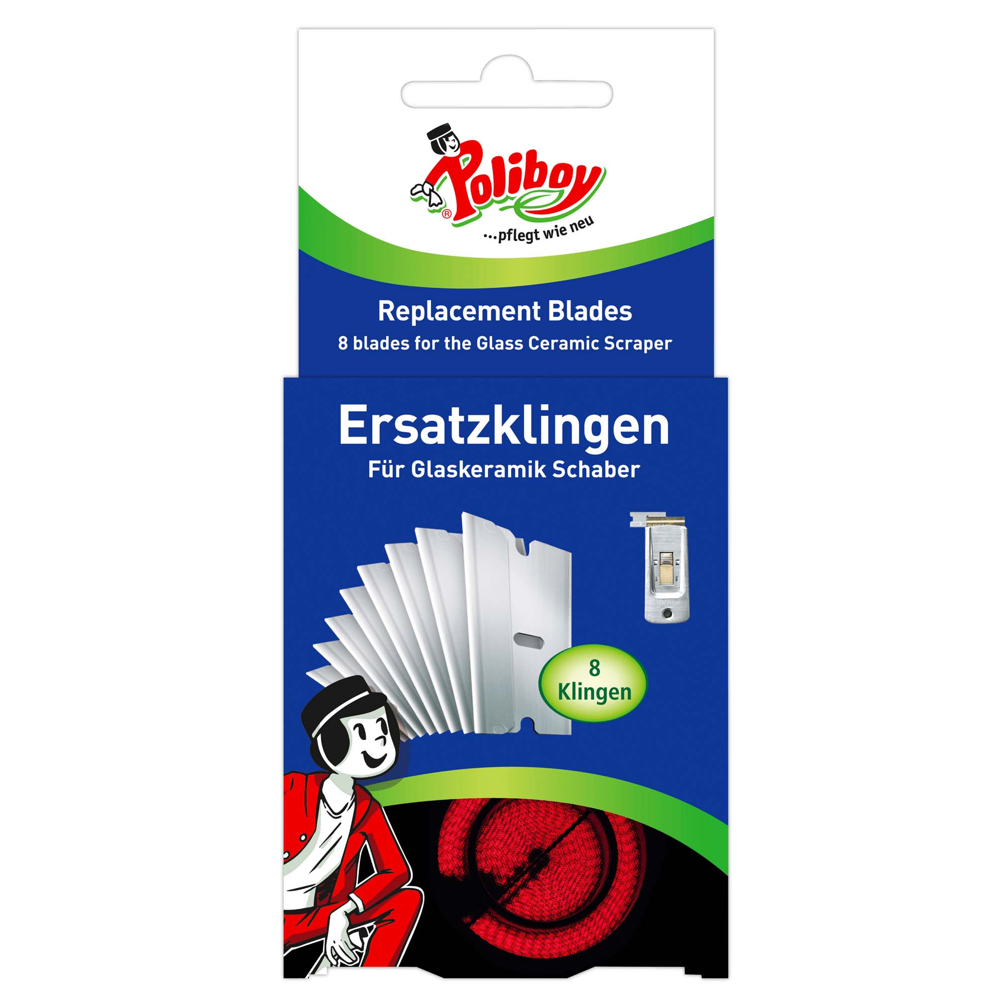 Poliboy Ersatzklingen für Schaber 8ST