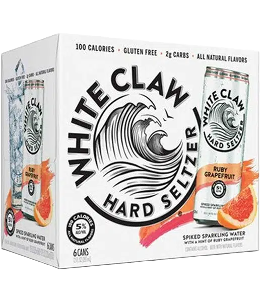 White Claw Hard Seltzer Grapefruit 5% – 24 x 35,5 cl Dose – Bild 2