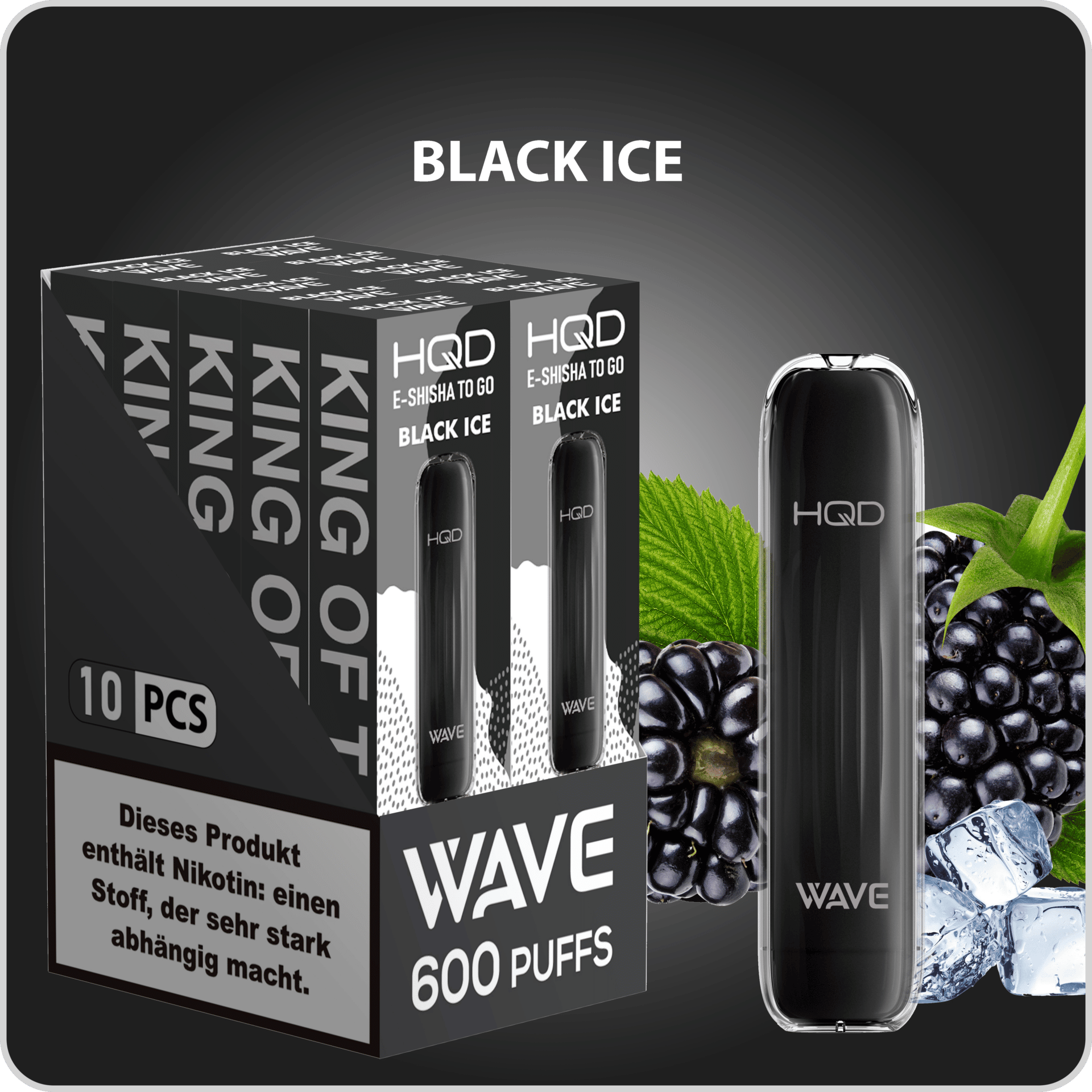 HQD WAVE 600 Züge Black Ice