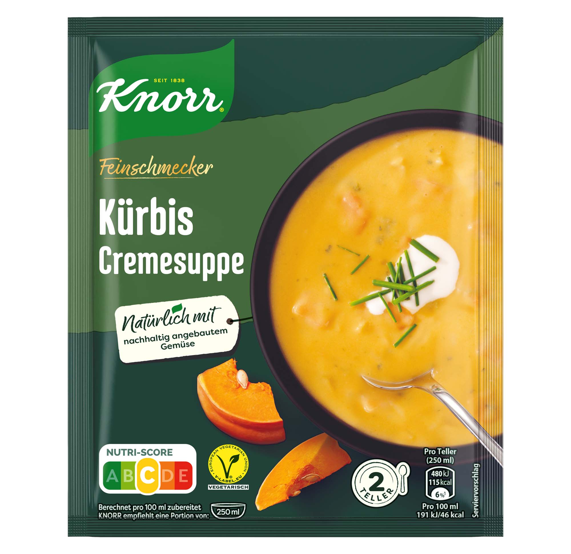 Knorr Feinschmecker Kürbis Cremesuppe 52g